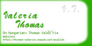 valeria thomas business card